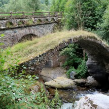 Very old bridge in the valley of Po
